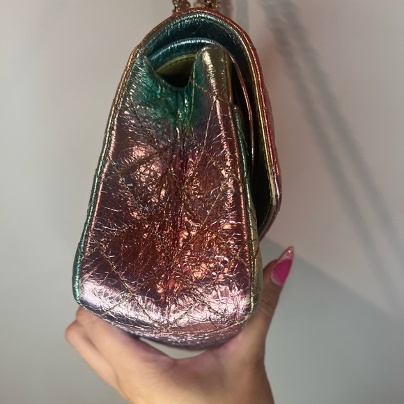 Used CHANEL Rainbow Reissue Mini FlapBag Metallic Multicolor - Picture 5 of 16